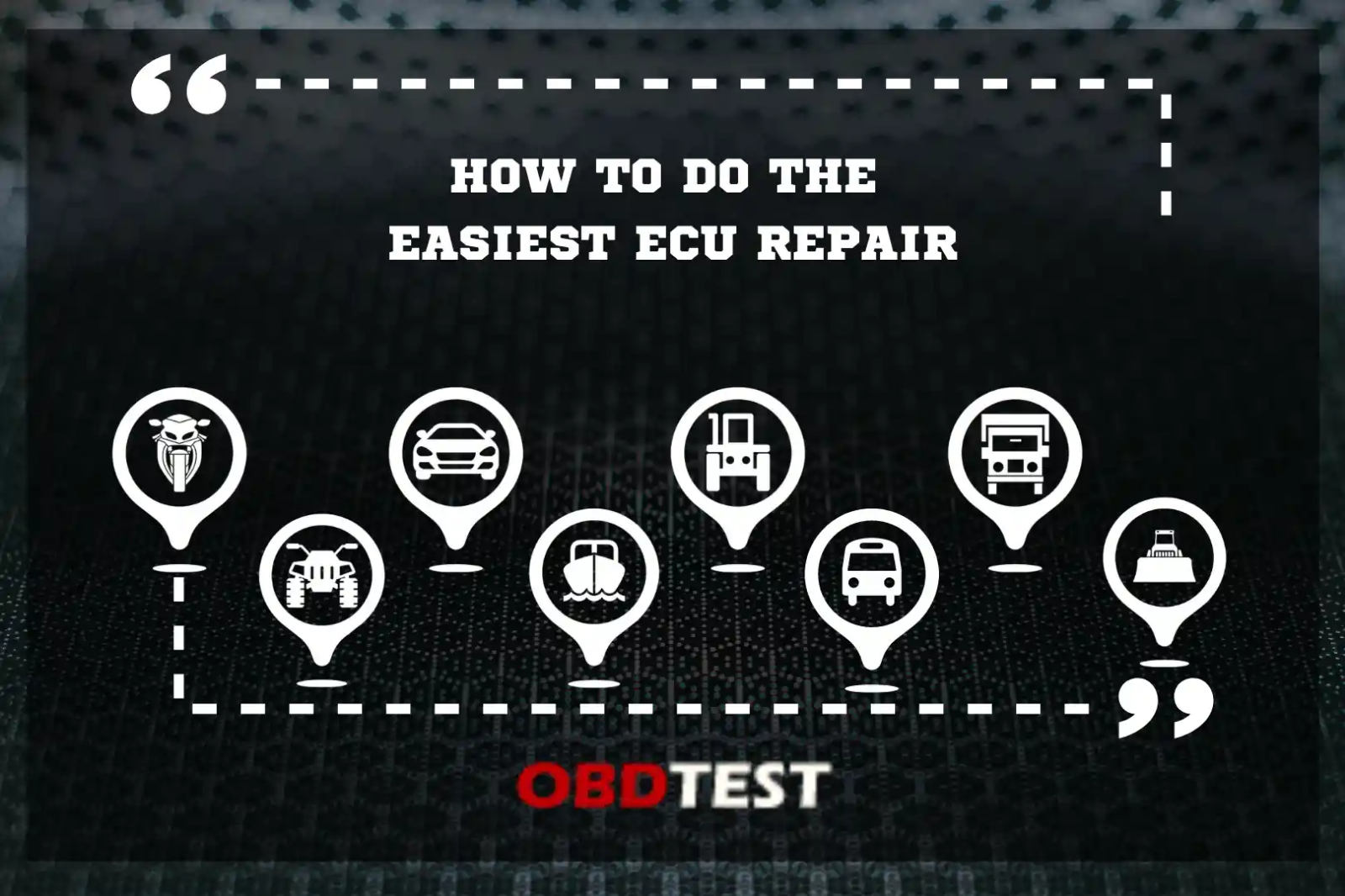 How to do the easiest ECU repair ?