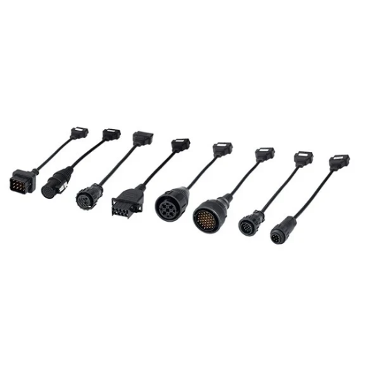 Heavy vehicle diagnostic tool cable set