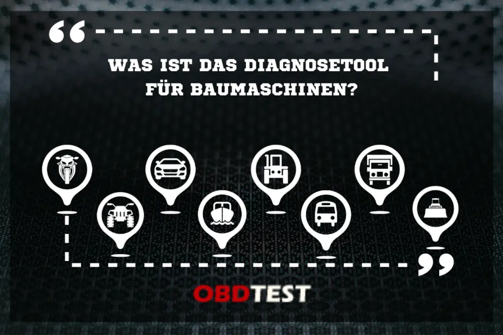 Was ist das Diagnosetool für Baumaschinen?