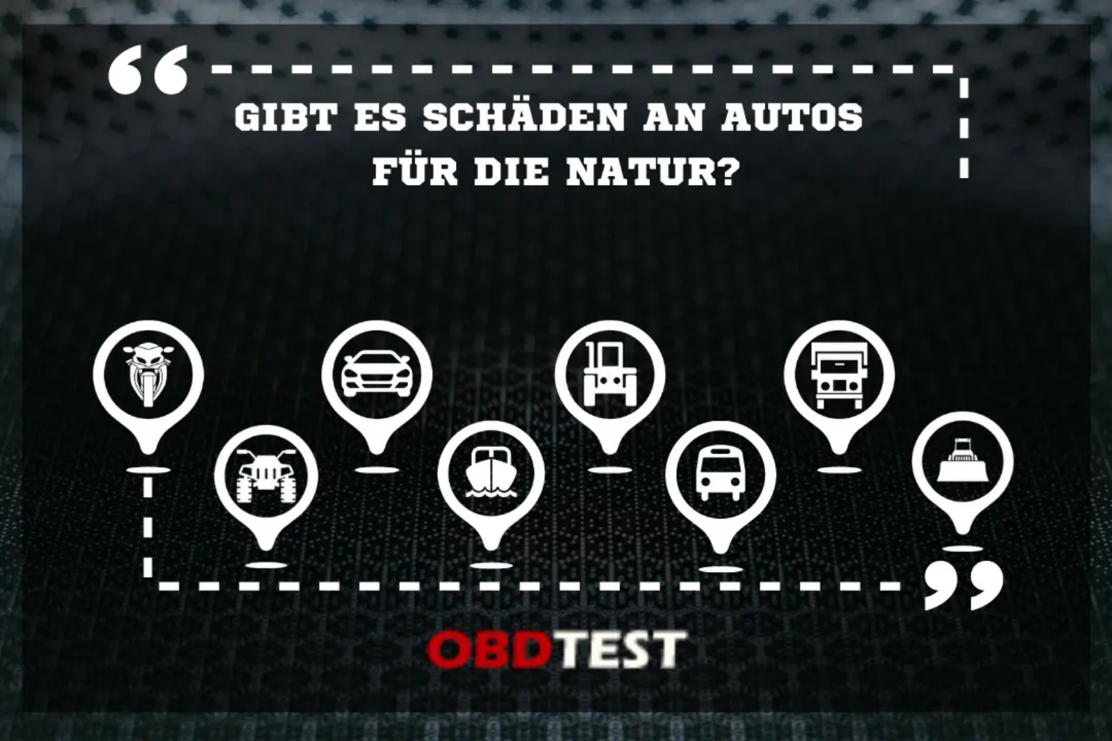 Gibt es Schäden an Autos für die Natur?