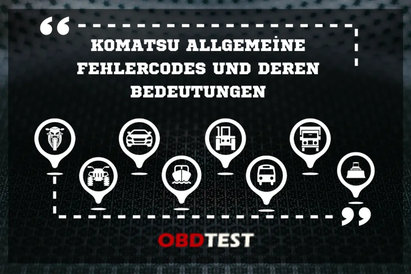 Komatsu Allgemeine Fehlercodes und deren Bedeutungen